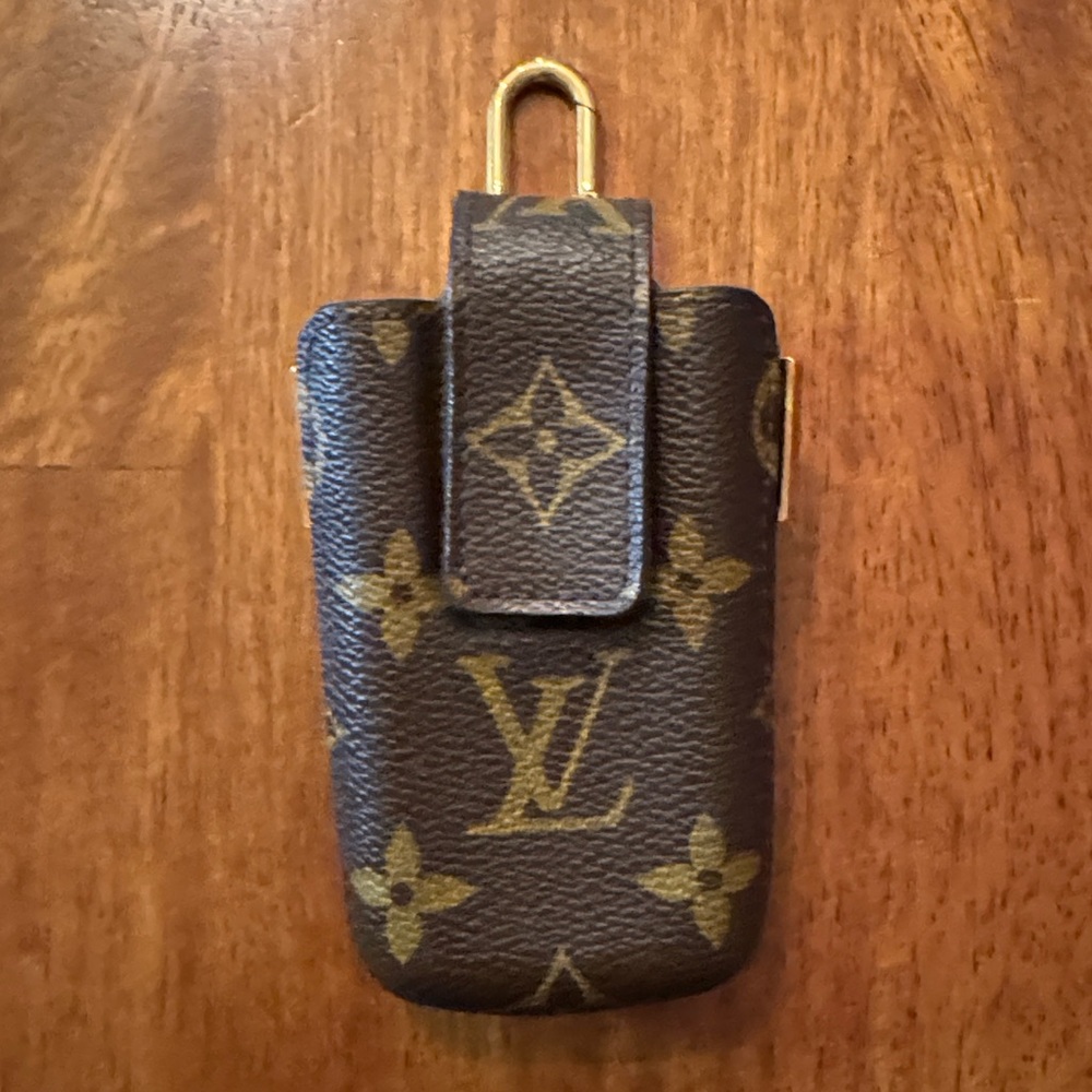 Louis Vuitton Monogram Brown and Gold Pouch